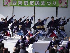 市民まつり野外ステージの様子