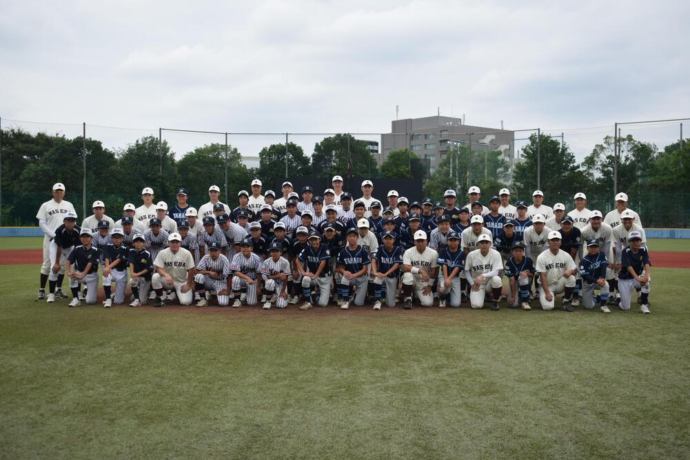 中学生・早稲田大学野球部の皆さまの画像