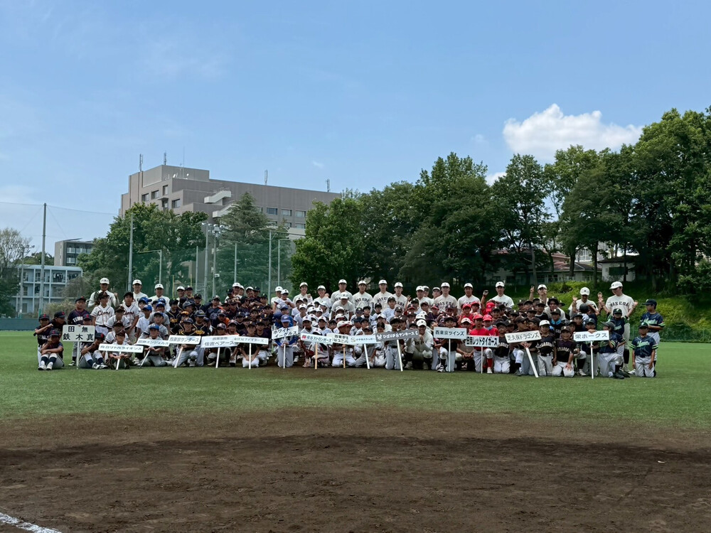 小学生・早稲田大学準硬式野球部の皆さまの画像