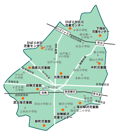 画像:児童館・児童センター案内図
