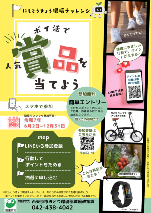 にしとうきょう環境チャレンジポスター