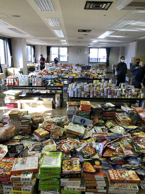 皆様からご寄付いただいた食品の写真