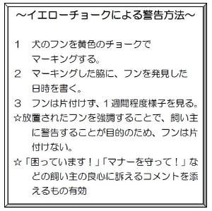 イエローチョーク警告