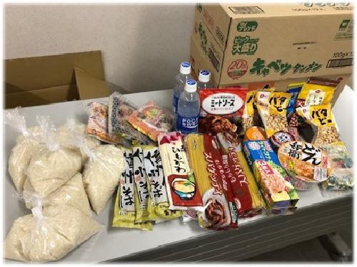 支援の食料