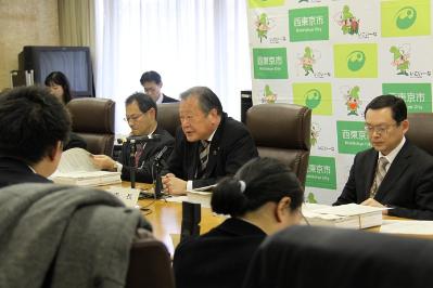 写真：市長記者会見
