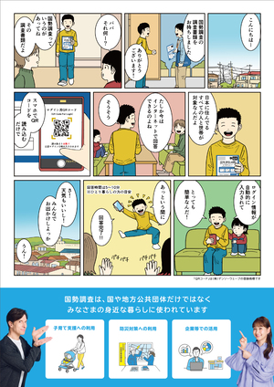 国勢調査実施周知リーフレット（裏）