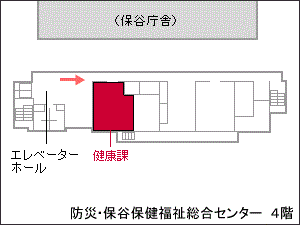 健康課窓口案内図