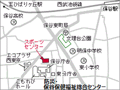 画像：スポーツセンター地図